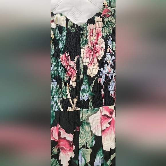 🌟Unique Vintage Paradise Found Floral Print Sleeveless Dress🌟 - Picture 6 of 7
